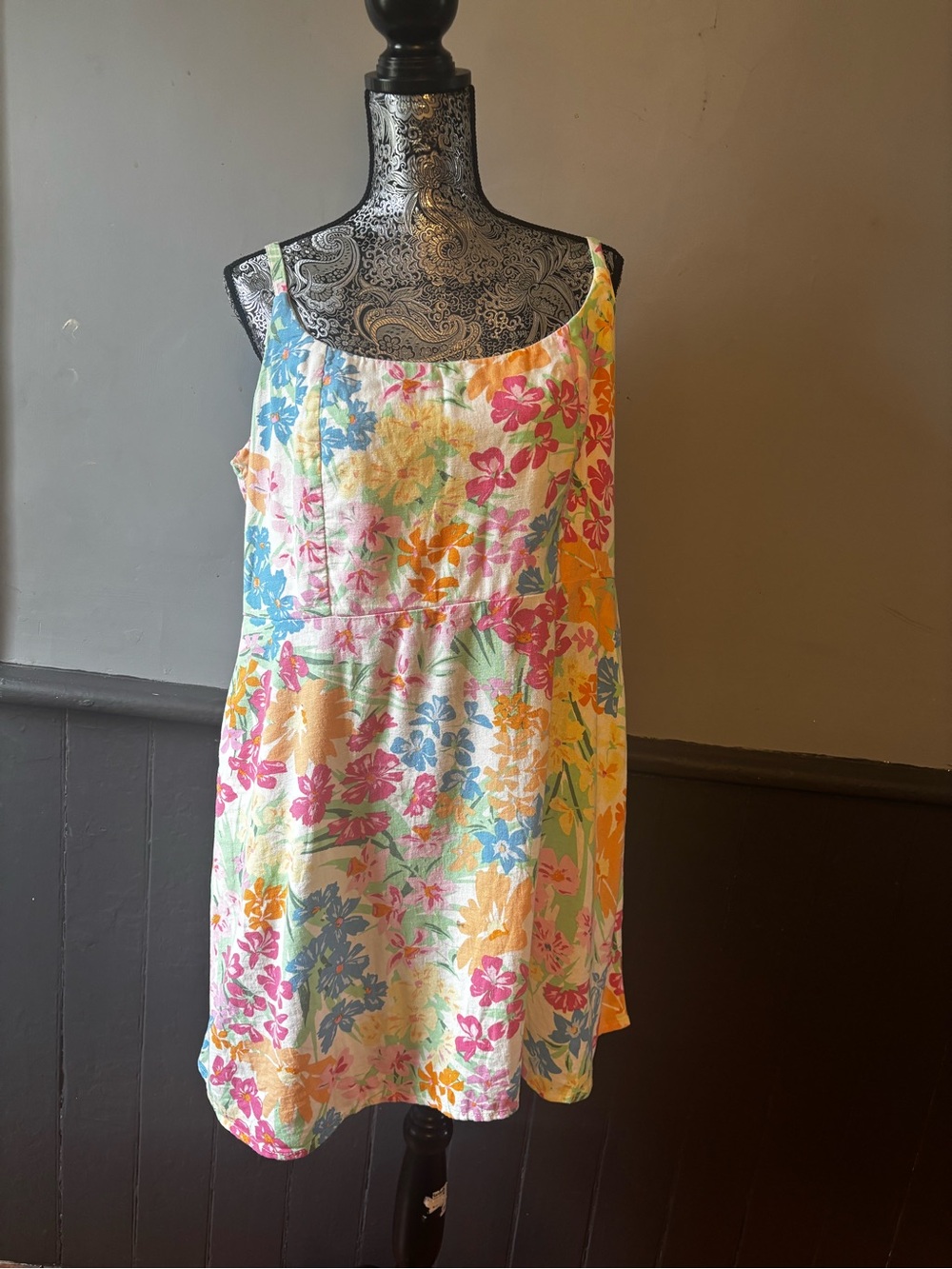 Old Navy Multicolor Floral Smocked Sundress with Pockets